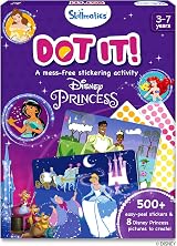 Skillmatics Dot It Sticker Art Disney Princess 500+ Stickers Citadel Canvas Kit