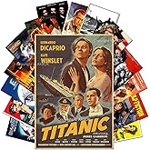 15Pcs Vintage Classic Movie Posters Stickers Decal Retro Classic Movie Film Posters Stickers Home Man Cave Movie Theater Teen