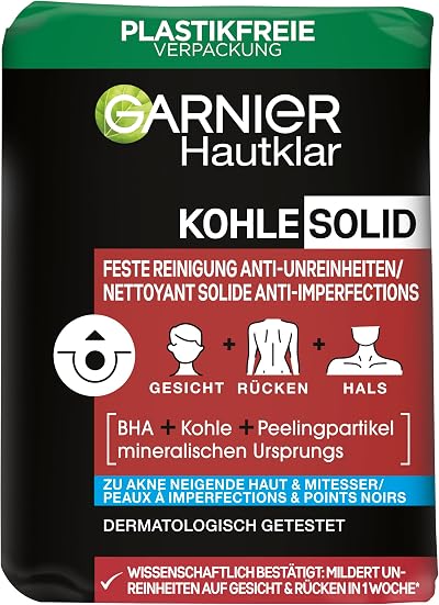 Garnier SkinActive Skin Clear Charcoal Salicylic Acid Blemished Skin Firm