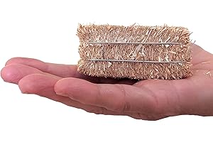 Meyer Imports Mini Hay Bales - Small - (Pack of 12) Small Decorative Hay – for Craft/Dollhouse/Farm/Halloween/Table Decoration - 2.5 x 1 Inches Each