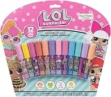 Townley Girl L.O.L Surprise 12-Piece Plant-Based Lip Gloss Set, 3+