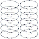 Landical 12 Pcs Bling Baseball Necklace Ice Beaded Baseball Necklace Cool Gifts Bulk for Team Players Lovers Fans