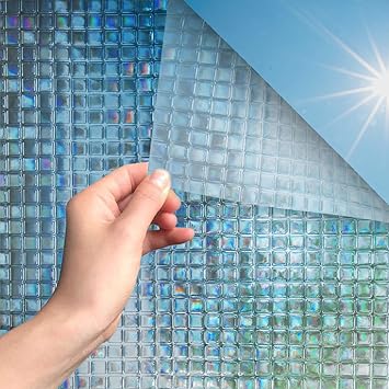 Fensterfolie selbsthaftend Blickdicht Statische Haftung Sichtschutz Bad