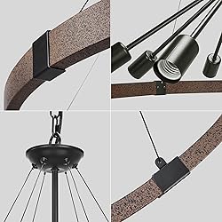 Klgxnrd 38.2'' Large Farmhouse Wagon Wheel