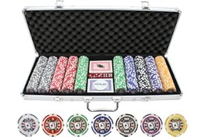 500 Piece Big Slick 11.5g Poker Chip Set by JP Commerce