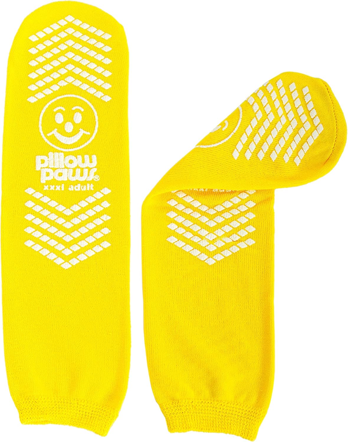 XXXL Slip Stopping Terrycloth Socks (Double Tread) (Extra Wide Bariatric) (Yellow) (3 Pairs): Health & Personal Care