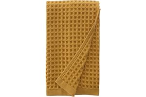 sea me at home Luxurious Hand Towel for Bathroom with Waffle Texture, 100% Turkish Cotton Hand Towel, Hair Towel (Hand Towel, Mustard)