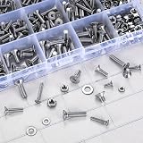 JinZeYou Stainless Steel Hex Socket Countersunk Bolts Nuts Washers Set 600 Pcs view 3