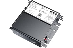 INEXACCESSORIES 60W Dimmable LED Driver for Lutron & Leviton Dimmer, 12V Triac/ELV/MLV AC to DC Power Supply Transformer for LED Strip Light Dimmable, Constant Voltage Projects, UL&FCC-Listed, Class 2