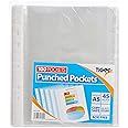 Tiger A5 Clear Punched Poly Pockets - Pack of 100 Quality Sleeves