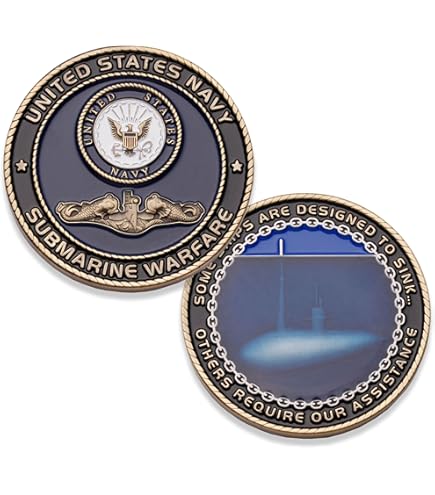 Amazon.com: U.S. Navy Submarine Warfare Enlisted Challenge Coin