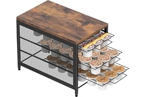 NANANARDOSO Coffee Pod Holder For Counter, 3 Tier Coffee Pod Drawer for Keurig Pod Storage Drawer Holder, 54 Capacity Pods St