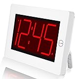 KWANWA Small Wall Clock, Digital Alarm