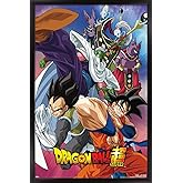 Trends International Dragon Ball: Super - Group Wall Poster, 14.725" x 22.375", Black Framed Version