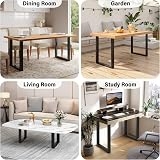 INMOZATA Table Legs Set of 2 Heavy Duty Industrial Square DIY Furniture Legs view 7
