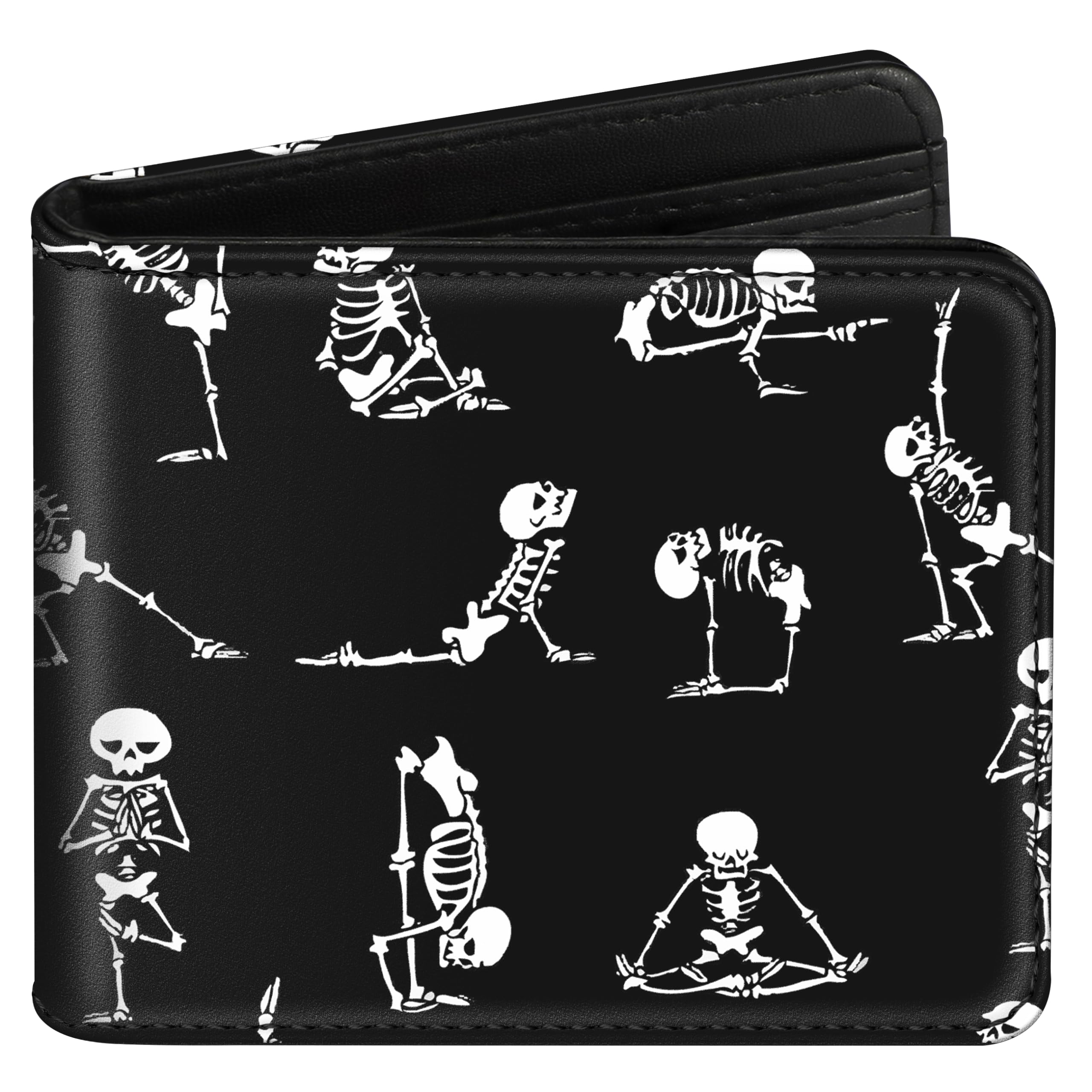 Funermei Cute Skull Wallet for Girls Women Leather