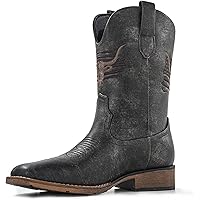 Jazamé Men's 917131 Distressed Round Toe Lace Up Ankle High Chukka...