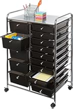 Seville Classics 10 Drawer Organizer Cart Black Amazon Mỹ
