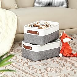 DULLEMELO Storage Baskets for Shelves, Small Fabric
