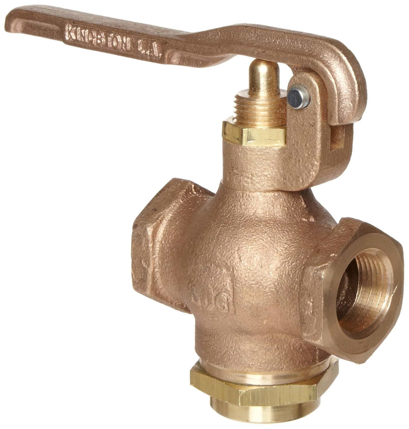 Kingston 305A Series Brass Quick Opening Flow Control Valve, Squeeze Lever, 3/4" NPT Female