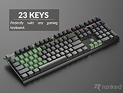 Ranked Rubber Keycap Set | Double Shot Translucent