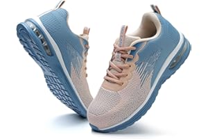 LANSNBO Steel Toe Shoes for Women Lightweight Breathable Safety Work Sneakers Non Slip Puncture Proof Utility Slip On Footwear for Industrial Construction