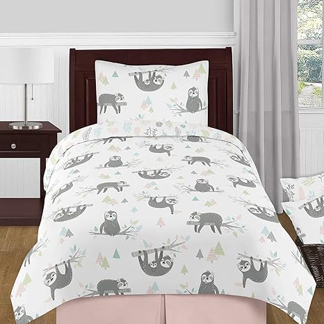 pink jungle bedding