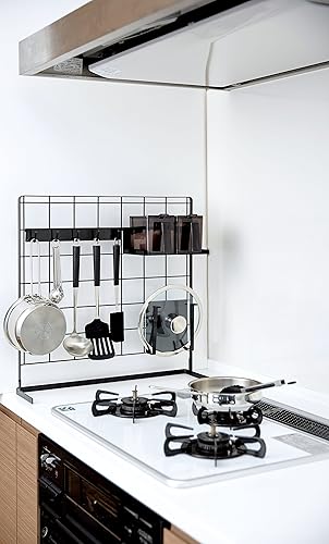 Yamazaki Home Grid Panel Organizer and Accessories-Wall Storage