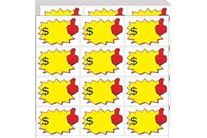 YSHIHE 312 Pack Garage Sale Price Stickers, 2x3 Inches Yard Sale Price Tags Stickers with Space to Write Pricing for Retail, Flea Market, Annual Community Sales
