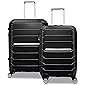 Samsonite Freeform Hardside Expandable with Double Spinner Wheels, Black, 2-Piece Set (21/28)
