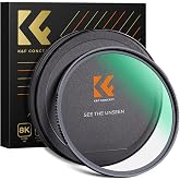 K&amp;F CONCEPT 77mm MC UV Protection Filter Shockproof Tempered Optical Glass | 28 Multi-Layer Coatings HD/Waterproof/Scratch Resistant UV Filter for Camera Lens (Nano-X Series) FV703