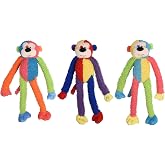 Multipet International DMP37812 Multicrew Monkey Plush Dog Toy, 17-Inch, Colors Vary, Assorted