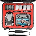 FPVtosky Hard Case for DJI Mini 4 Pro/ 3 Pro/Mini 3 Fly More Combo, Waterproof Carrying Case Fits DJI RC 2/RC Accessories [ Red, CASE ONLY ]
