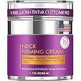 Neck Firming Cream, Wrinkle Cream for Women, Retinol Moisturizer with Collagen and Hyaluronic Acid for Neck, Face and Décolleté, 1.7 fl oz.
