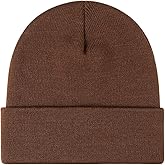 2THESTARS Beanie for Men Women Warm Winter Hat Windproof Thick Knitted Cuffed Unisex Skull Cap