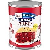 Duncan Hines Comstock More Fruit Cherry Pie Filling and Topping, 21 oz. (Pack of 8)