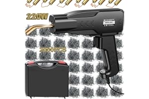 Wrdlosy 220W Plastic Welder, 2000PCS Staples Plastic welding Kit, Custom Carry Case Plastic Welder Kit, Super Powerful Fast Precise Portable Plastic Repair Kit, Hot Stapler Bumper Repair Kit