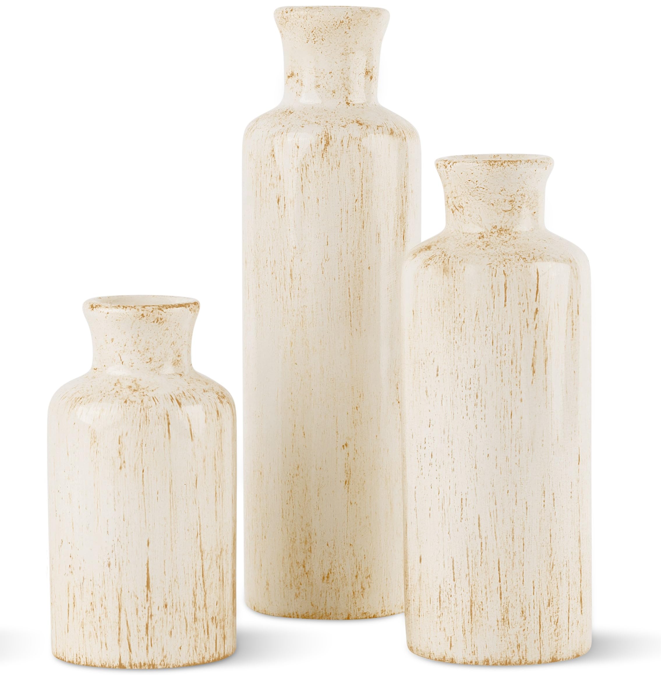 Creative Scents Rustic Luxe Set of 3 Vases