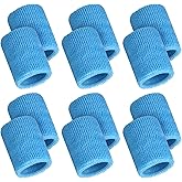 12 Pcs Sports Wristbands Sports Absorbent Wristband Wrist Athletic Sweat Bands