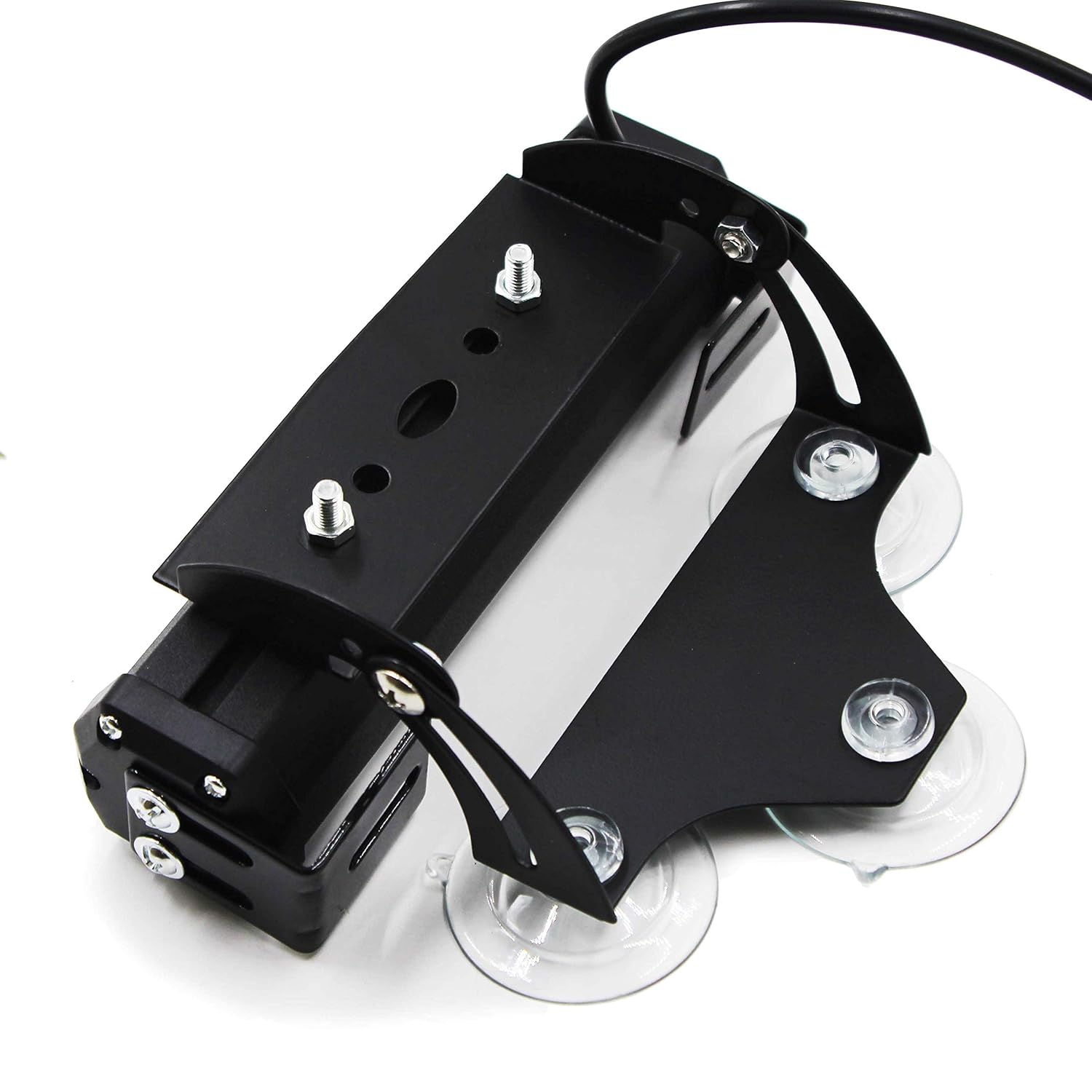 FOXCID 2 Pcs Light Holder Adjustable Bracket Replacement for 2 X 6 LED and COB Linear Traffic Advisor Emergency Warning Vehicle Strobe Lights for Interior Roof/Dash/Windshield/Grille/Deck