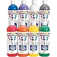 Colorations Simply Washable Tempera Paint, Rainbow Plus 8 Pack, Matte Finish, Classroom Supplies, Vibrant Colors, Non Toxic, 