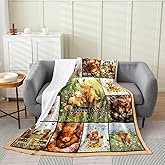 Feelyou Kids Cute Highland Cow Flannel Fleece Blanket Baby 30"x40", Cartoon Animal All Season,Bed Blanket Western Plush Throw Blanket, for Sofa Couch Farmhouse