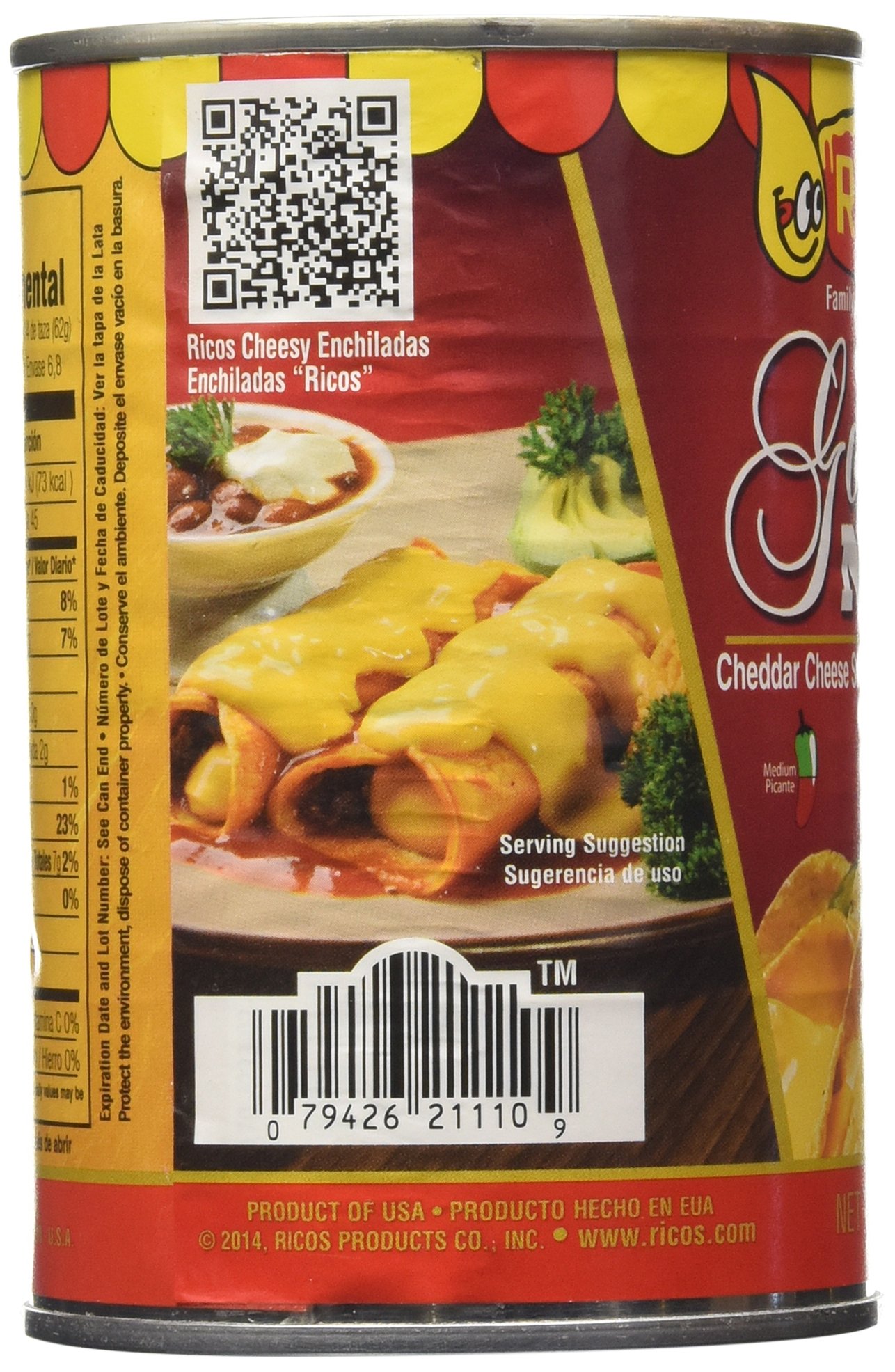 Ricos Gourmet Nacho Cheddar Cheese Sauce with Jalapenos (Pack of 3) 15