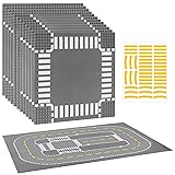 12 Pack Road Base Plates for Building, Compatible