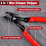 LEONTOOL 4-in-1 Multi Purpose Pliers 7 Inch Wire Cutter Crimper Stripper view 2