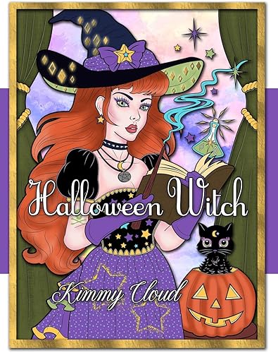 Download Halloween Witch: An Adult Coloring Book with Magical Fantasy Witches, Pumpkins, and Spooky Halloween Fun PDF