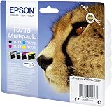 Epson T0715 Multipack Ink Cartridges Black Cyan Magenta Yellow 430 Pages view 2