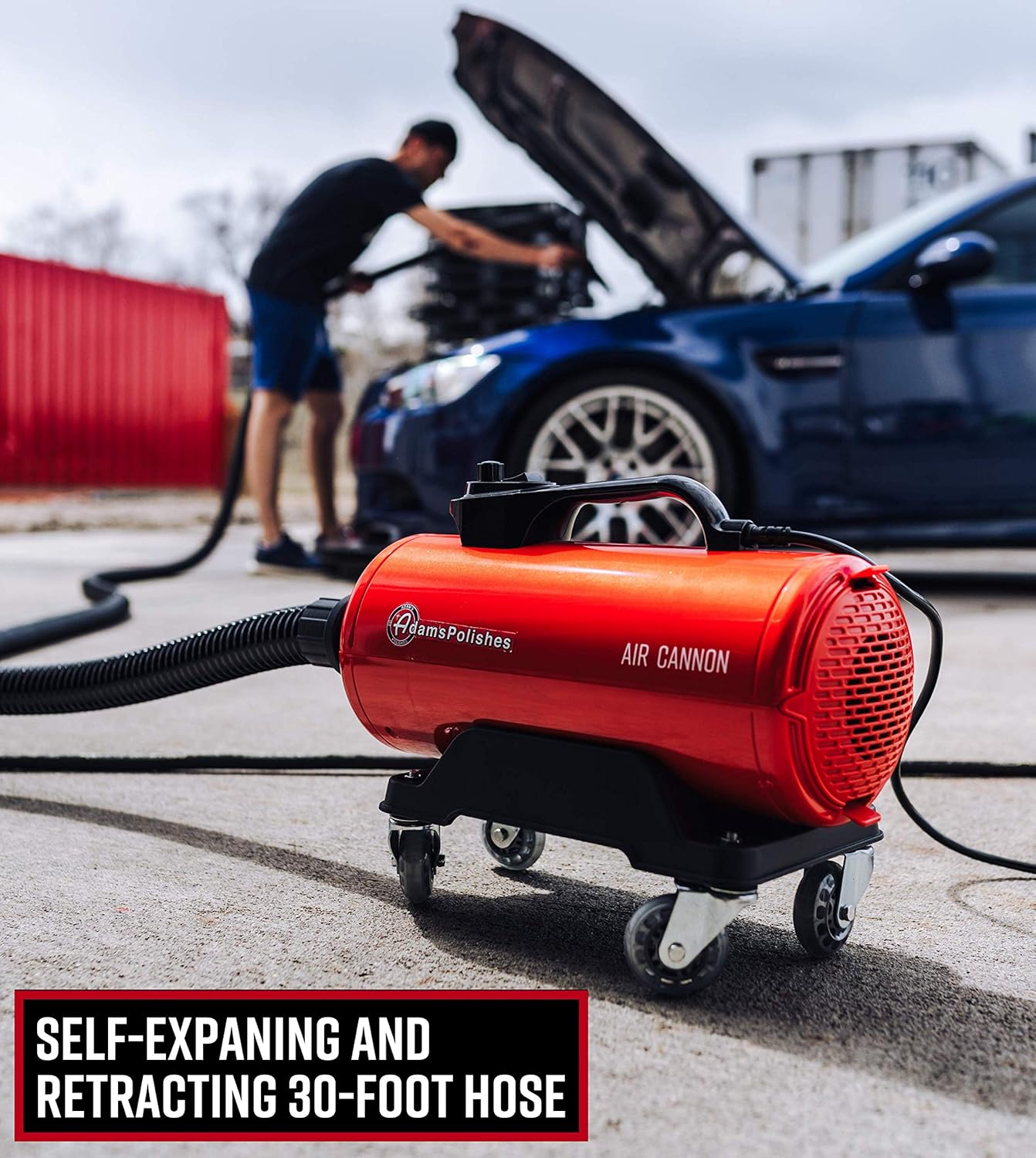 Wall Mount TouchLess Pro Drying Detailing Tool 4hp Power Adams Air Cannon Car Dryer High