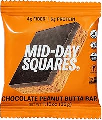 Mid-Day Squares, Chocolate Peanut Butter Bar, 1.16 Ounce