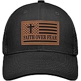 Metawu Christian Gifts for Men Women,Christian Hats,Faith Country Hat,Jesus Trucker Hats Mesh-Back Baseball Cap